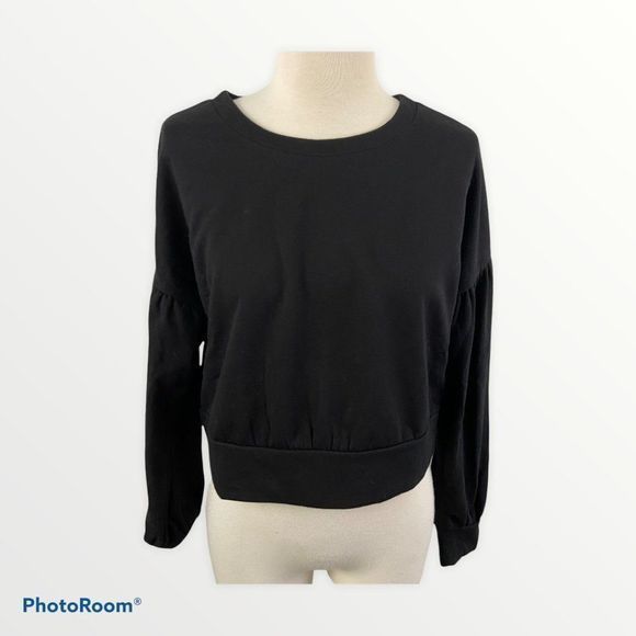 NWT ABOUND Black Crew Neck‎ Crop Sweater (S) - Picture 8 of 8